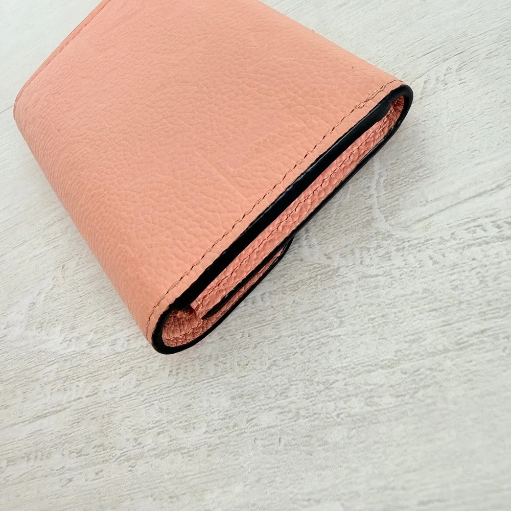 Louis Vuitton Rosalie Coin Purse Peach Pink Monogram Empreinte Leather Wallet